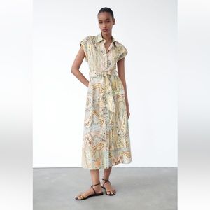 Zara printed dress